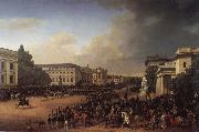 Franz Kruger Parade on Opernplatz in 1822 France oil painting artist